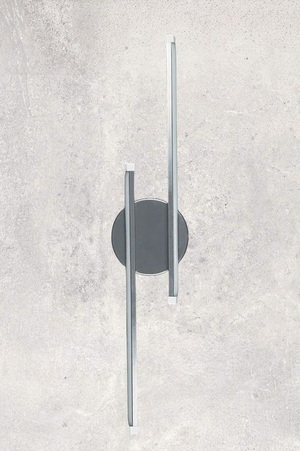 Sare Aplik Modern Tasarım Gri Renk - Gün Işığı Ledli Banyo - Mutfak - Salon Led Duvar Aplik - 4