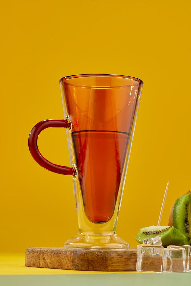 Çift Cidarlı 230 ml Borosilikat Çay Kahve Nescafe Ve Meşrubat Bardağı El Yakmaz Kokteyl Bardak - 1