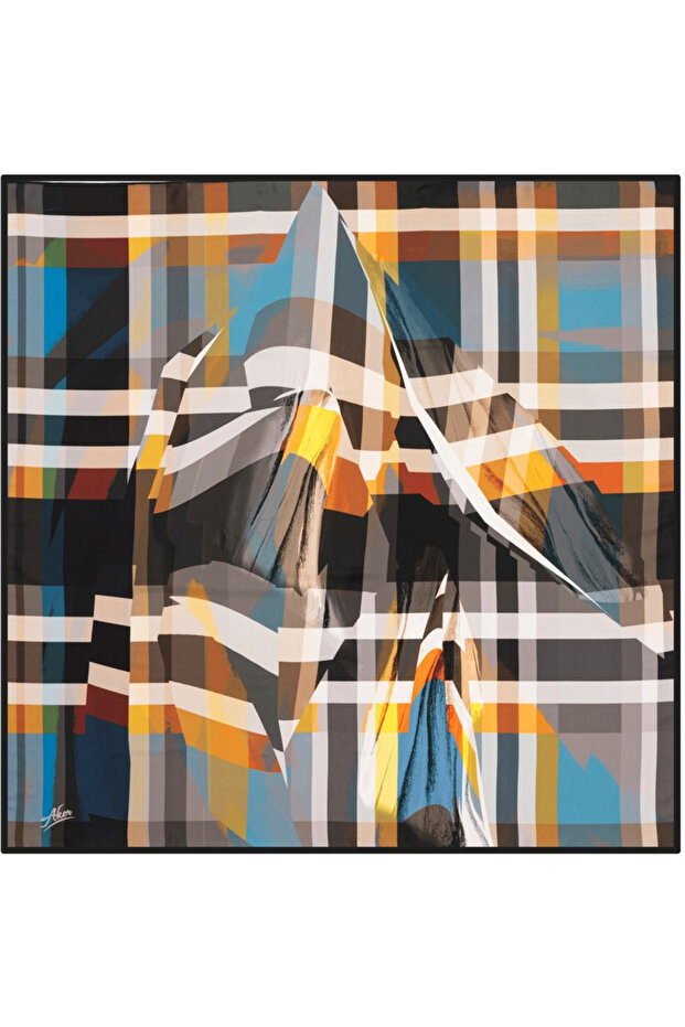 وشاح تيفيل من البوليستر مقاس 90X90 - 1