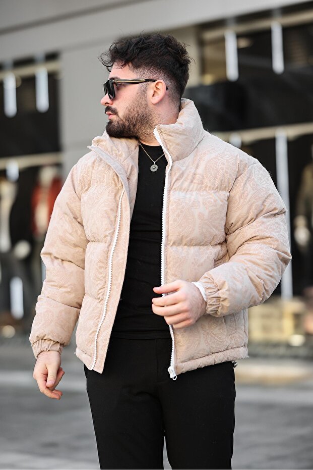 معطف رجالي مطبوع عليه قطيع - 1