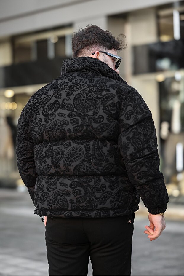 Men's Patterned Winter Inflatable Coat - 2