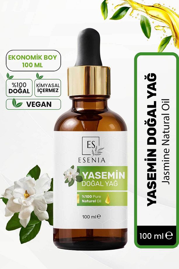 Yasemin Yağı %100 Saf ve Doğal Bitkisel Uçucu Yağ Jasmine Essential Oil 100ML - 1