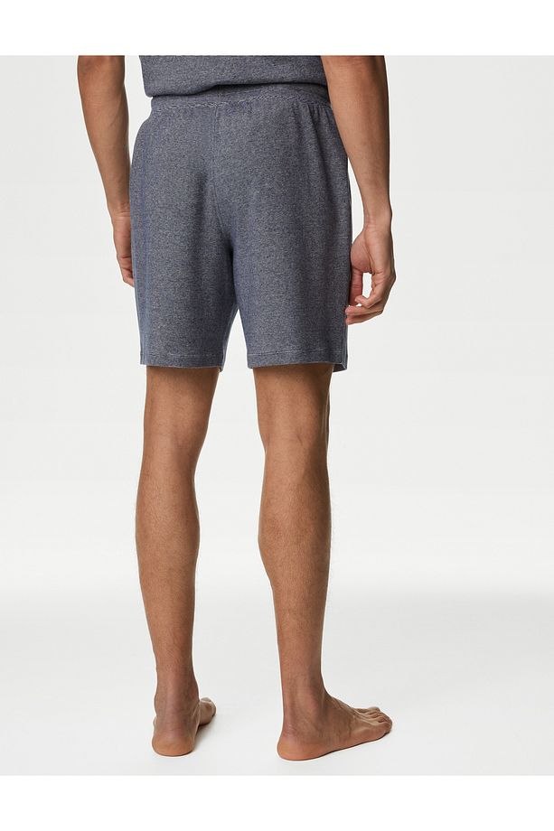 Saf Pamuklu Regular Fit Şort Pijama Altı - 4