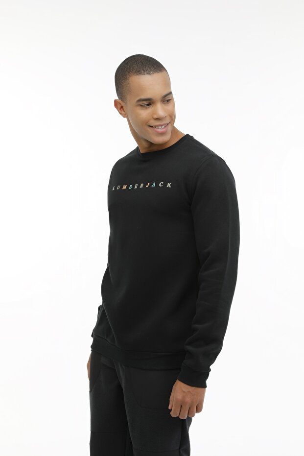 ML KHONT 16HS53 3PR Siyah Erkek Sweatshirt - 1