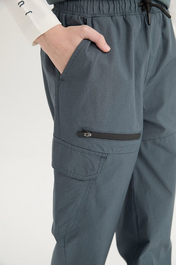 Erkek Çocuk Lastikli Paça Cepli Paraşüt Pantolon D8526a825sp - 6