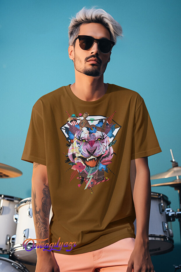Tiger Printed Oversize T-Shirt