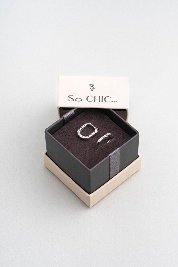 Phantom Gümüş Erkek Küpe - 4