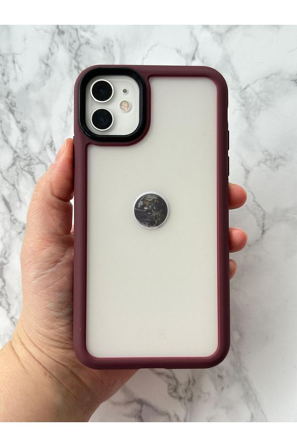 iPhone 11 Uyumlu Kamera Çıkıntılı Arkası Buzlu Bağımsız Tuşlu Tiger Kılıf - 2