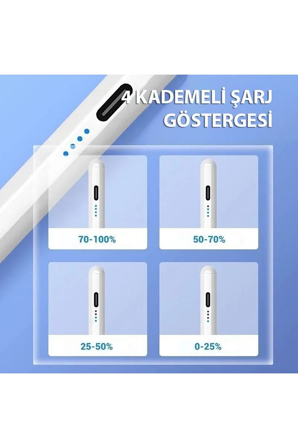 İos Android Windows Uyumlu Tablet Telefon Ipad Yazı Çizim Kalemi Yedek Uç - 7