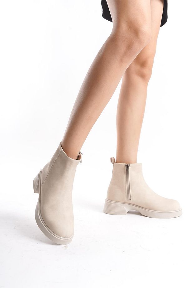 Kadın Mini Bootie Hafif Taban Tam Kalıp Günlük Kışlık Bot Ayakkabı - 3
