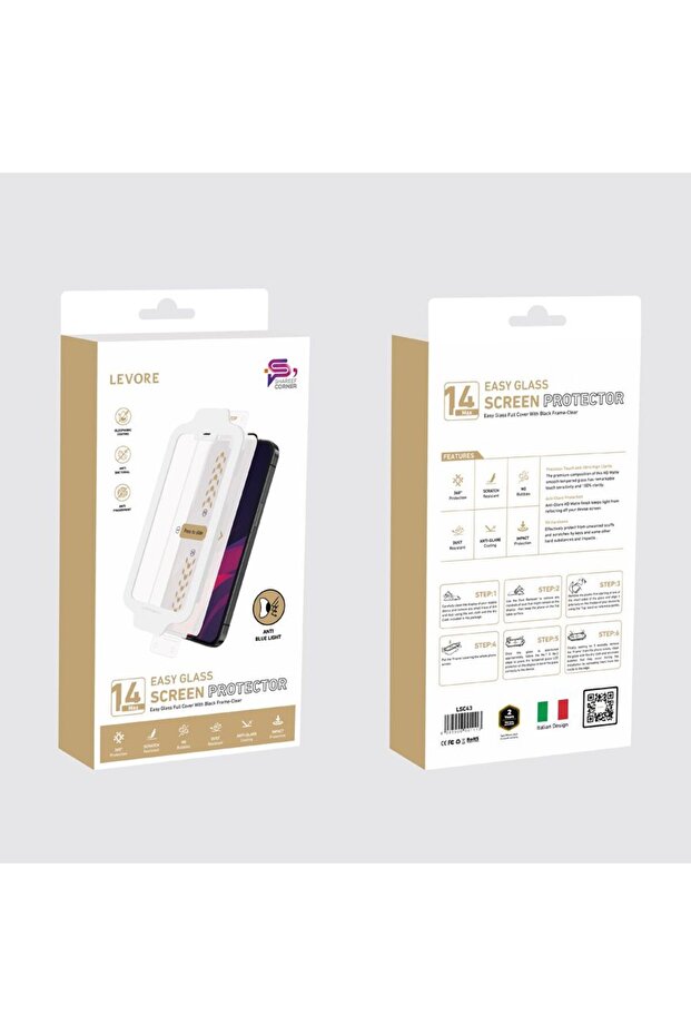 واقي شاشة لجهاز iPhone 14 Plus - شفاف - 2