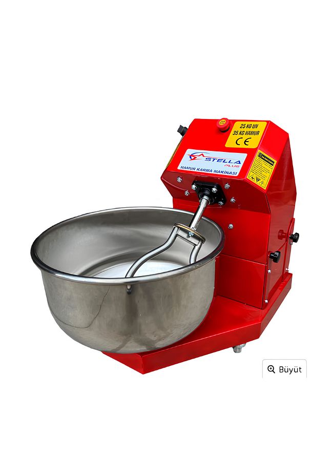 Sp25d - 25 Kg Un 35 Kg Hamur Kapasiteli Devirmeli Hamur Yoğurma Makinesi - 1
