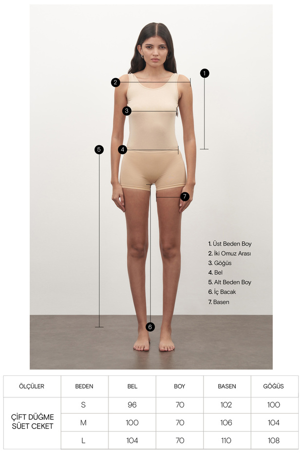 Mink Double Button Suede Jacket - 8