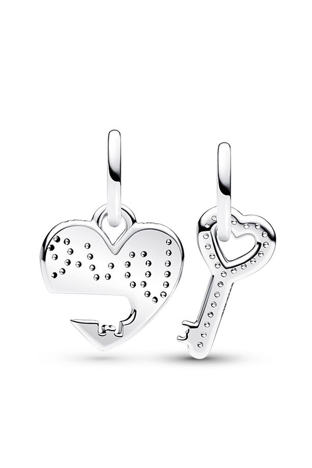 Ayrılabilir Kalp ve Anahtar Sallantılı Charm - 2