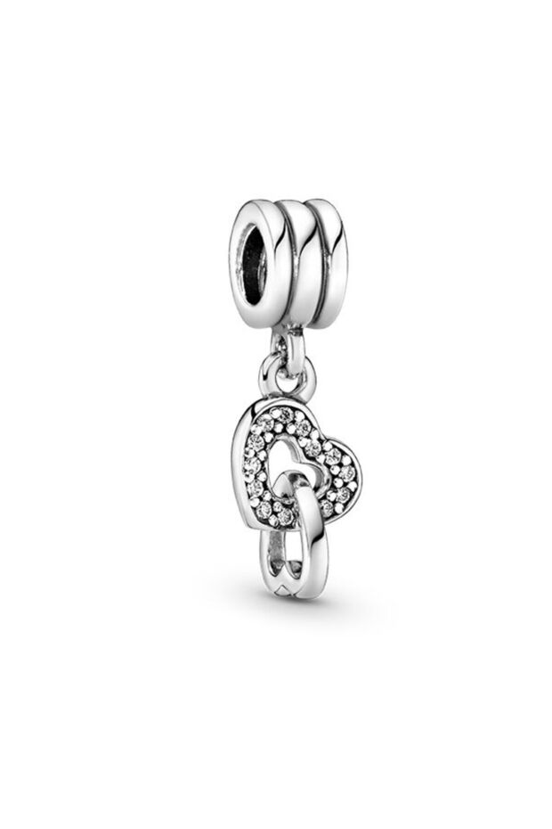 İç İçe Kalpler Sallantılı Charm - 1