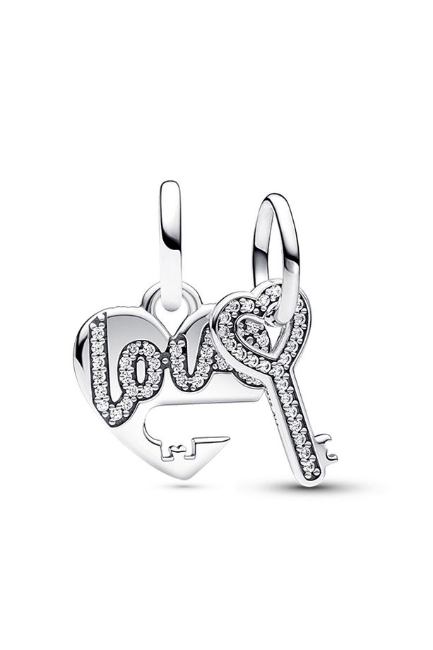 Ayrılabilir Kalp ve Anahtar Sallantılı Charm - 1