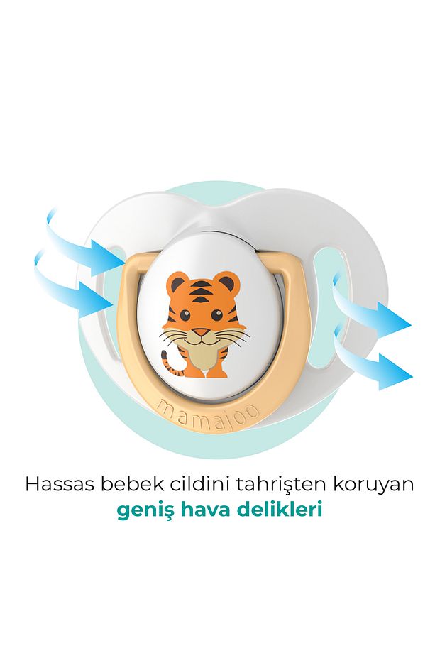 Ortodontik Damaklı Emzik, Ekru Kaplan, 0 Ay, Emzik Saklama Kutusu, 1 Adet - 6