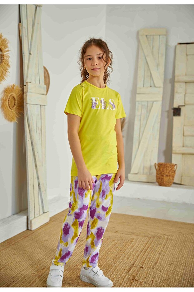 Žuta pidžama za devojčice - 807 - 2