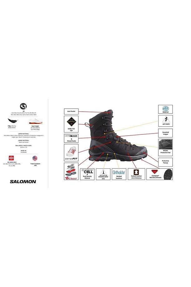 Lowa Gore-tex® Su Geçirmez Tactical Bot Özel Kuvvetler Askeri Botu Erkek Bot Siyah - 3