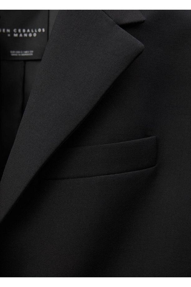%100 saf yün blazer ceket - 5