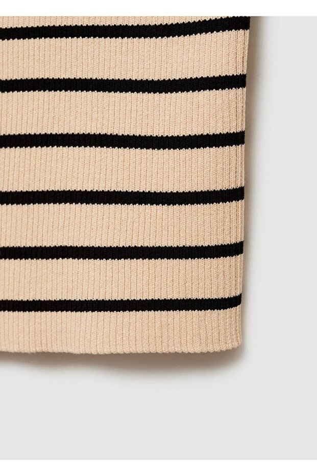 İnce askılı ribana bluz - 7