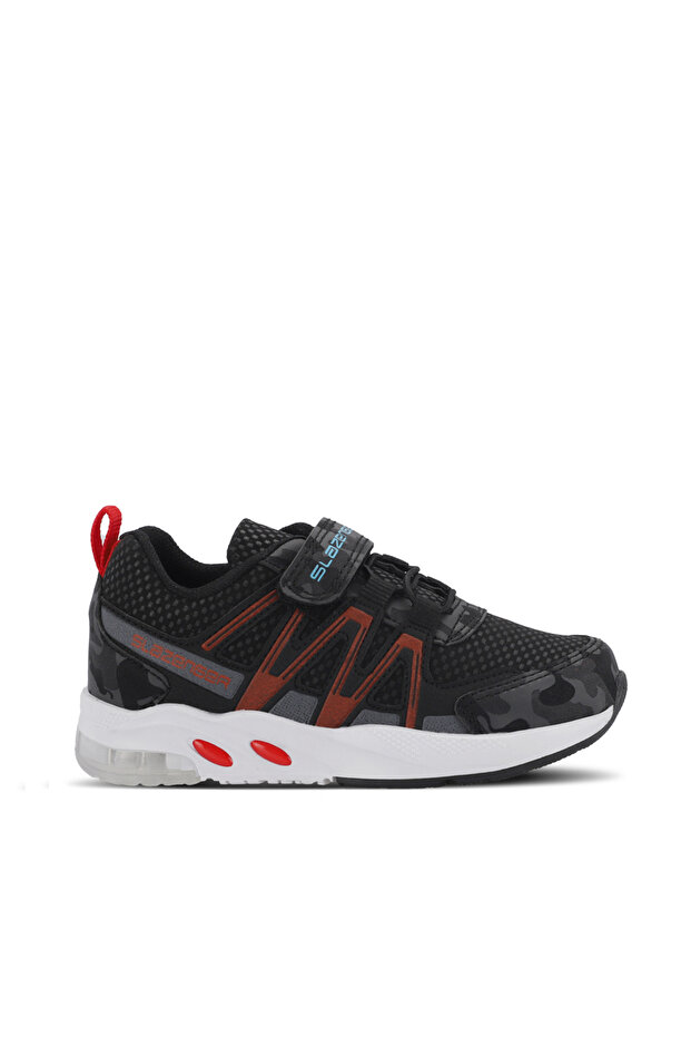 Elıps Unisex Kids Sneaker Shoes Black Camouflage