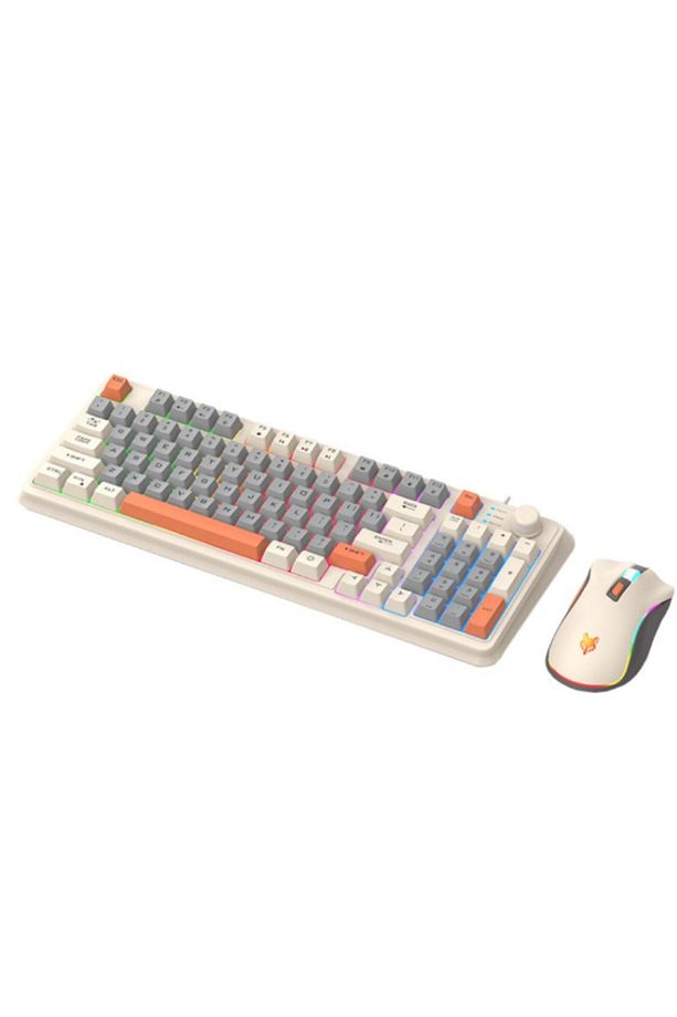 K820 Klavye Led Işıklı Modlu Oyuncu Klavye Mouse Seti Usb Girişli Kablolu - 3