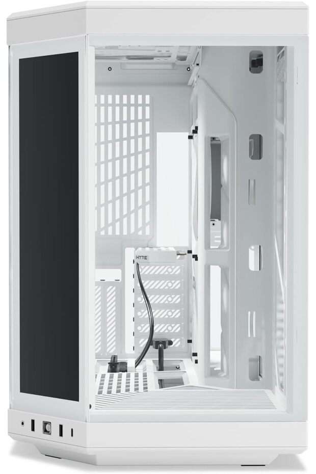 علبة كمبيوتر Y70 Touch Infinite متوسطة الحجم E-ATX - بيضاء - 2