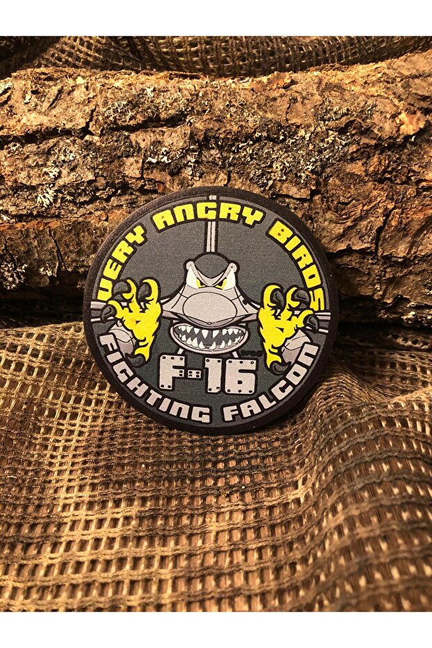 Angry F-16 Patch/Peç/Arma (7cm) - 1