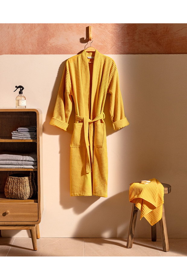 Carla Kimono Unisex 100% Cotton Bathrobe Set