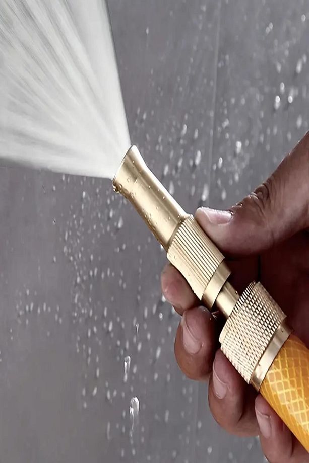 Iron Yüksek Basınçlı Ayarlanabilir Bahçe Sulama Püskürtme Tabancası Hızlı Araba Yıkama Hortum Ucu - 3