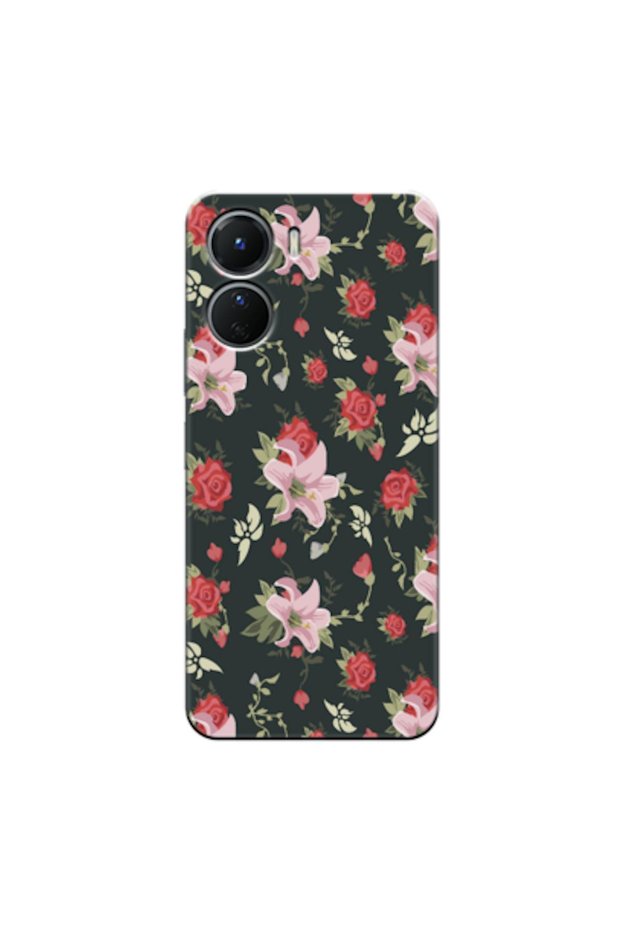 Vivo Y16 Compatible Case Spring Flowers 1 Silicone Case (Printed)