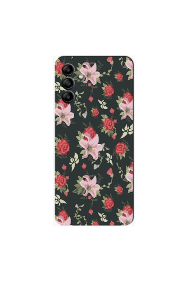 Samsung Galaxy A04S Compatible Case Spring Flowers 1 Silicone Case (Printed)