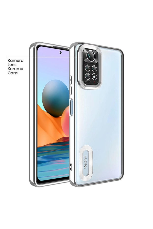 Xiaomi Redmi Note 11S Compatible Case Glint Silicone Case Gray