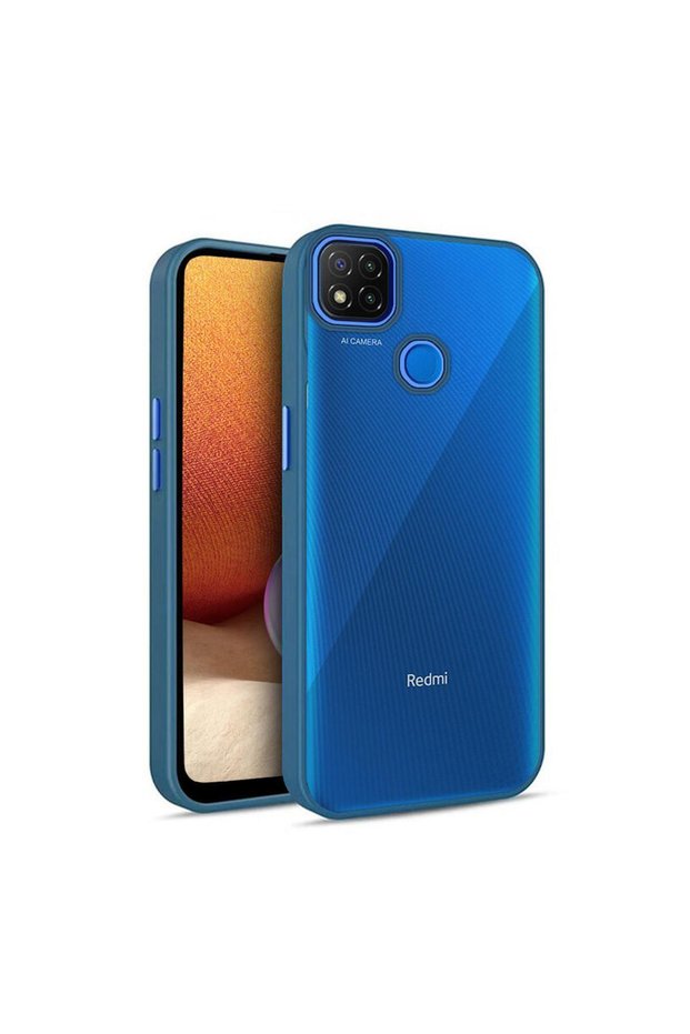 Xiaomi Redmi 10A Compatible Case Guard Camera Protected Silicone Case Navy Blue