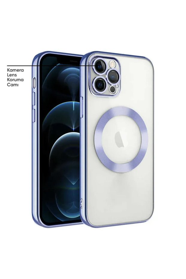 Apple iPhone 11 Pro Compatible Case Soft Silicone Case with Colorful Edge Light Blue