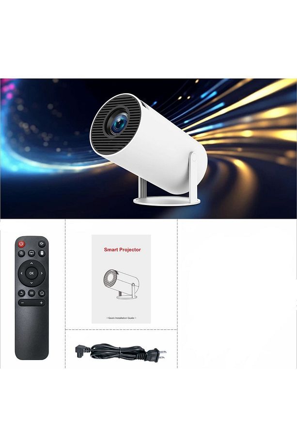 Taşınabilir Sinema Projektörü 1280 * 720P Ev Sineması Bluetooth Android 11 Akıllı Projeksiyon Wifi - 5