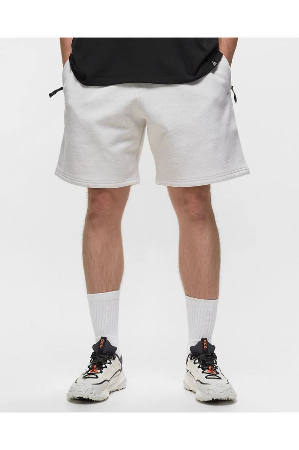 Solo Swoosh Fleece Oversize Short Krem Erkek Şort - 1