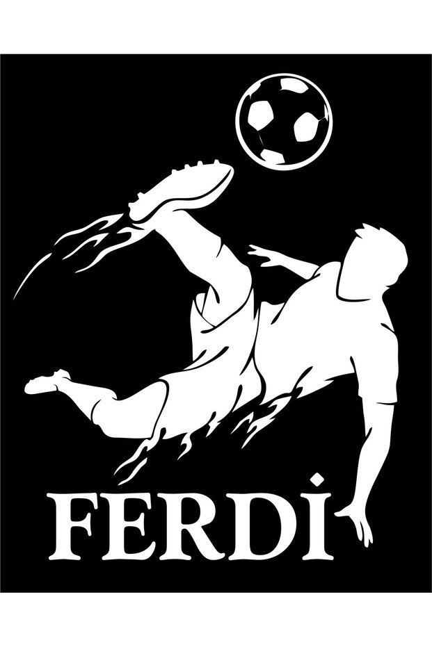 Ferdi̇ Football Sticker (57X70 cm)
