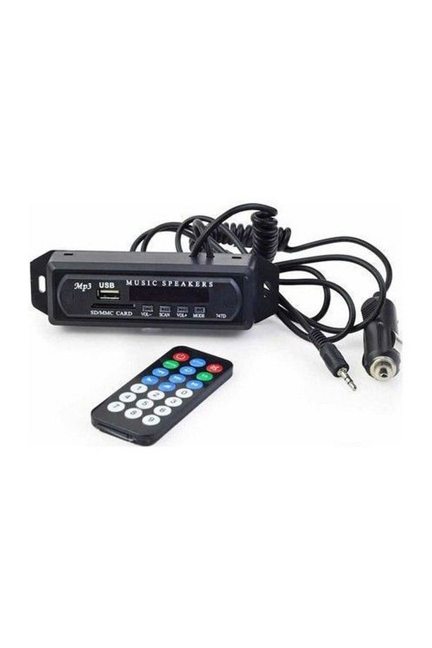 Mikrofonlu Digital Çevir, Bord Çakmaklık Girişli Oto Teyp Dönüştürücü Bluetooth-aux-sd Kart - 1