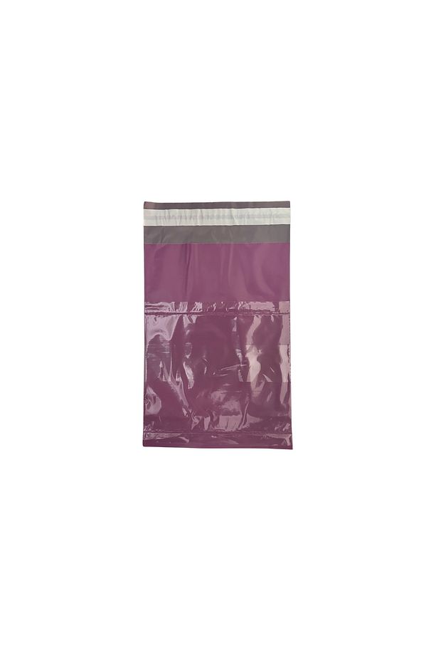 Cepli Renkli Kargo Poşeti - 18x25 Cm - Lila- 100 Adet - 1