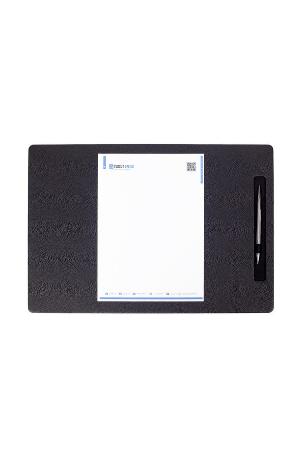 Leather Meeting Range Black Vertical Pen Section 49x34cm