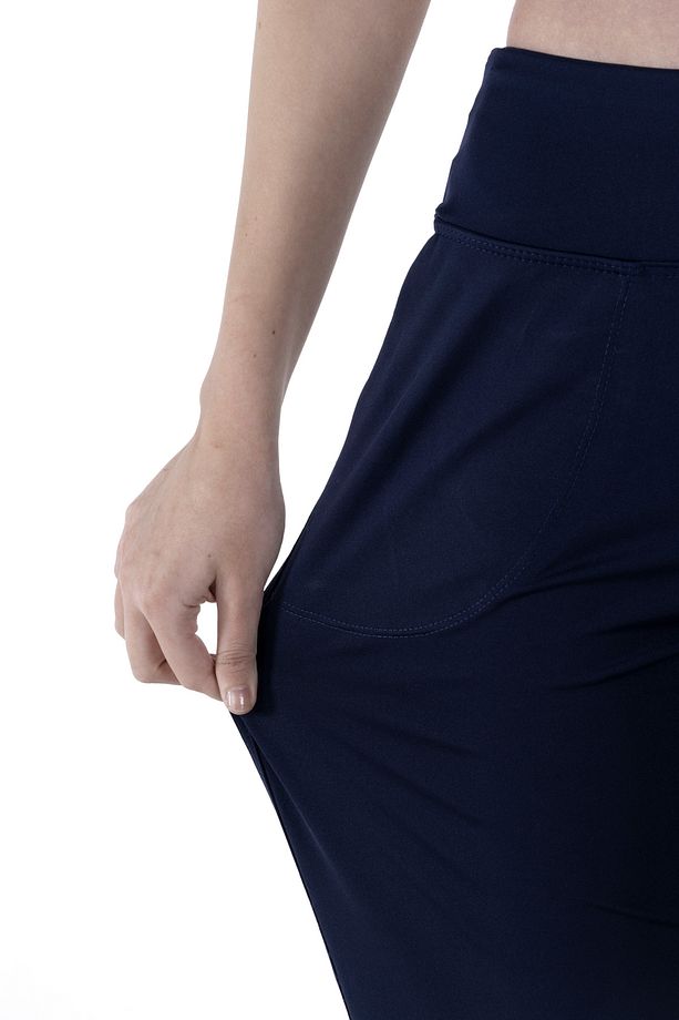 Kadın Yüksek Bel Jogger Eşofman Altı Lacivert - 7