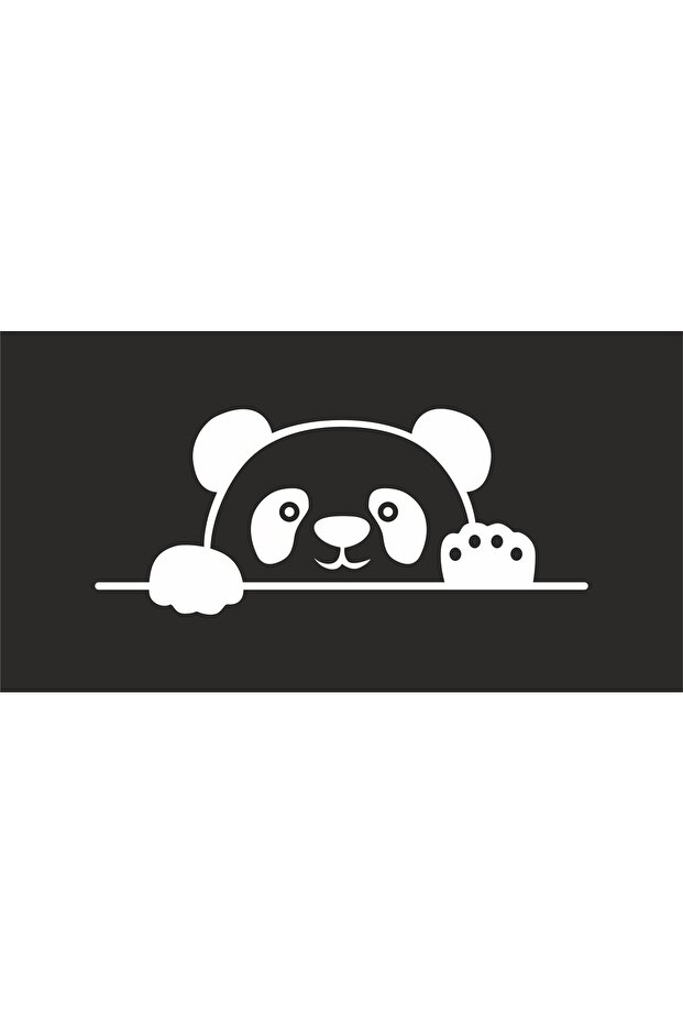 Panda Facing the Luggage Sticker Sticker Decal Pc Laptop Car Auto Motor 20X8Cm