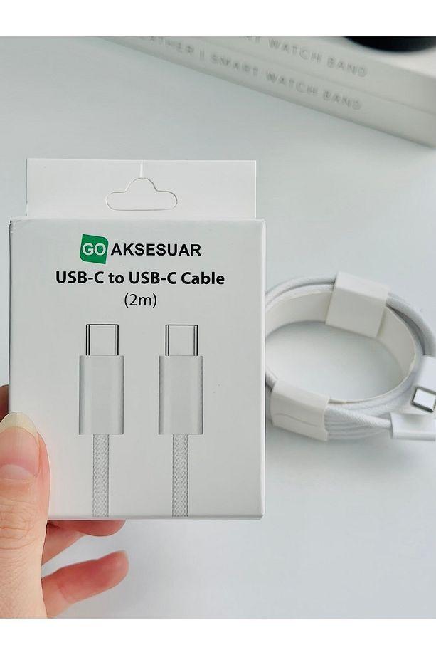 Iphone USB-C To USB-C 20w 2 Metre Hızlı Şarj Kopmaz Örgü Kablo Iphone 15-15promax-16-16promax-16plus - 1