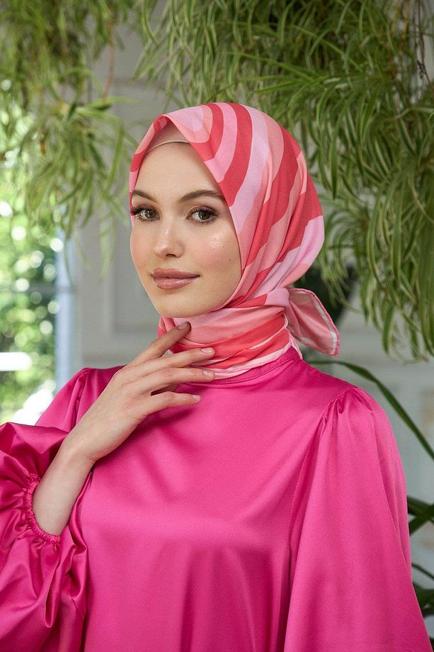 Yaz Işıltısı Koleksiyonu Soft Eşarp Mercan Pudara 1183-10 - 2