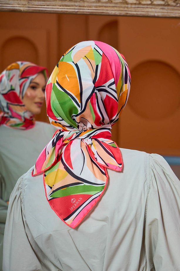 Marrakech Koleksiyon Soft Eşarp Mercan Yeşil 1199-15 - 3
