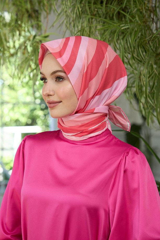 Yaz Işıltısı Koleksiyonu Soft Eşarp Mercan Pudara 1183-10 - 3