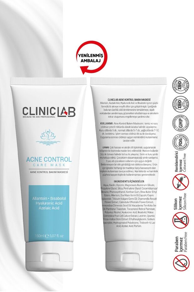 Akne Ve Siyah Noktalı Ciltler Için Yüz Bakım Maskesi 150 ml - 6