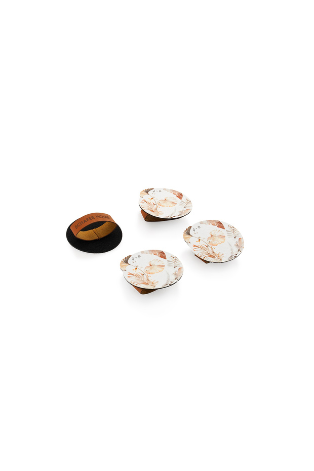 Home Leaf 4 lü Lazer Peçetelik-Bej - 2